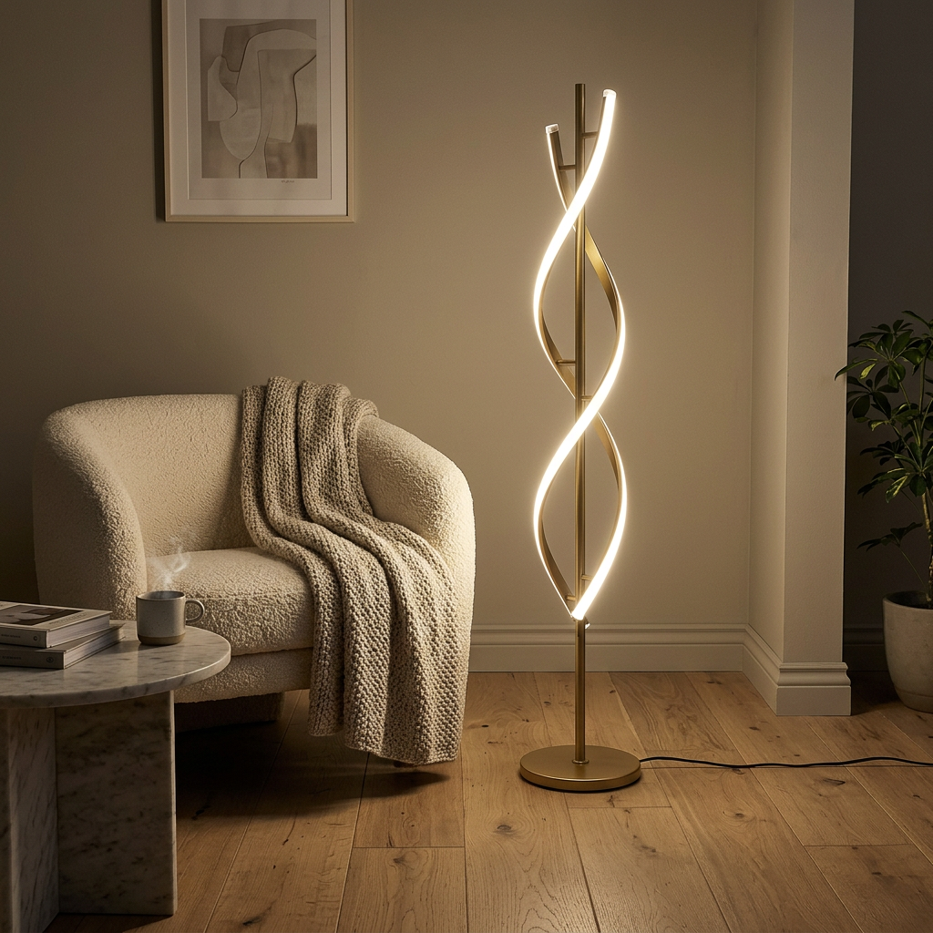 Marholm Velo Gulvlampe (Guld)